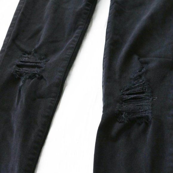 AMERICAN EAGLE SUPER STRETCH BLACK SKINNY JEANS - Picture 2 of 4